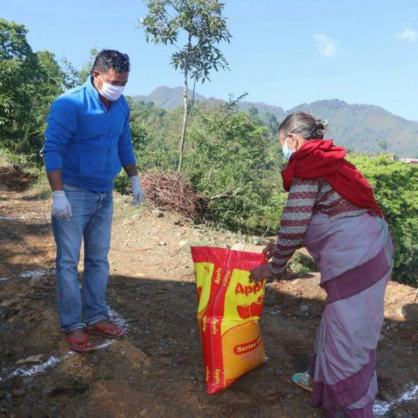 Providing food assistance and helping to sustain a means of communication during Covid 19